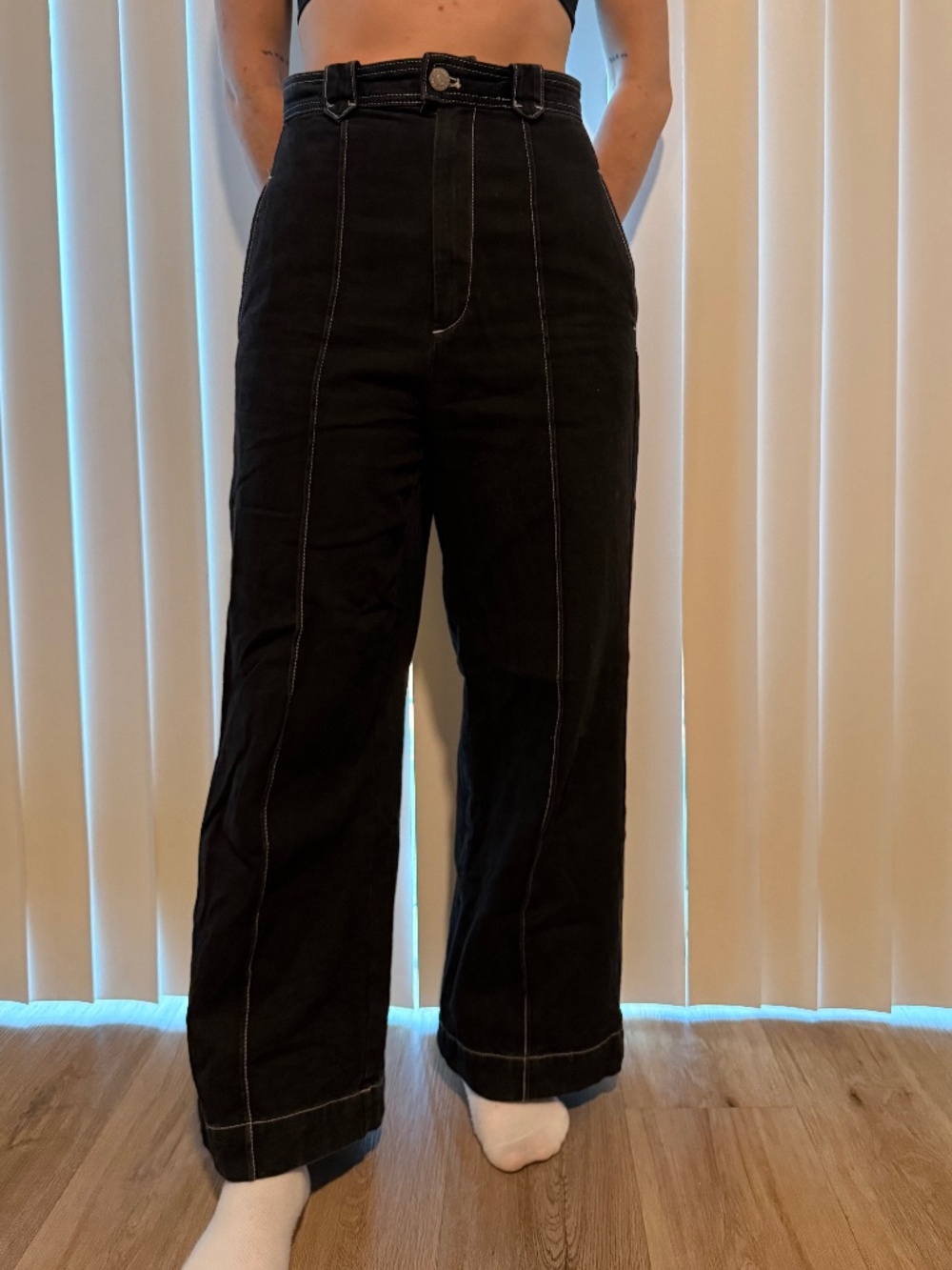 BDG Urban Outfitters pants - Size 27 - Black with White Detail - Highrise